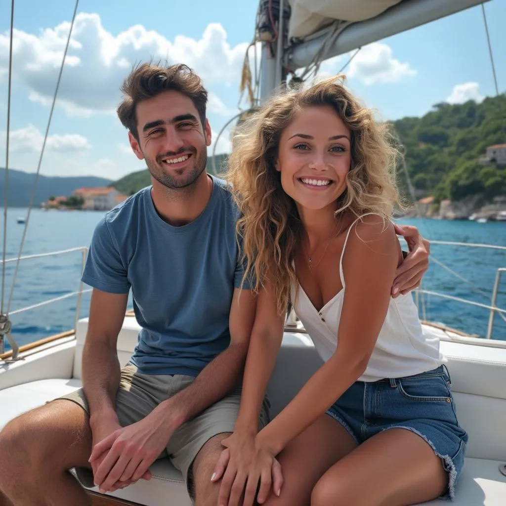 Luka i Marija na jedrenju